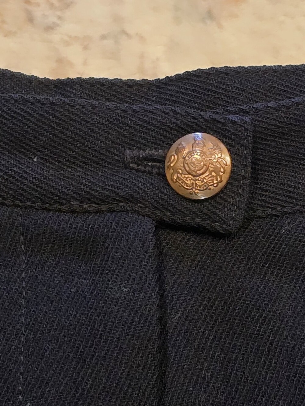 Lauren Ralph Lauren Wide Leg Wool Blend Dress Pants Trousers Navy Size 4 - Picture 8 of 9
